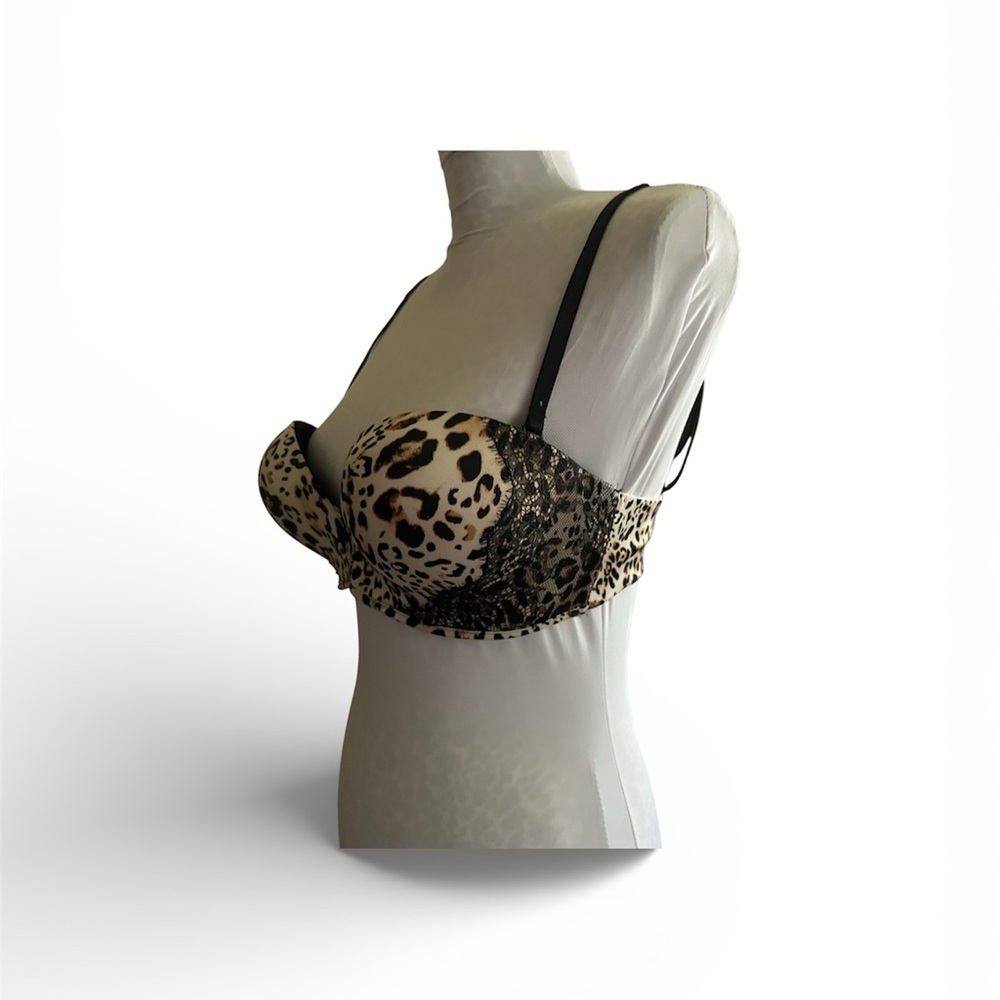 Victoria's Secret Leopard Print BOMBSHELL Strapless/Multi-way Bra - Picture 4 of 4